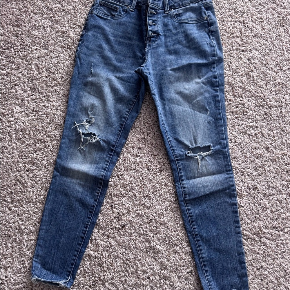 Maurices Distressed Denim Skinny Jeans